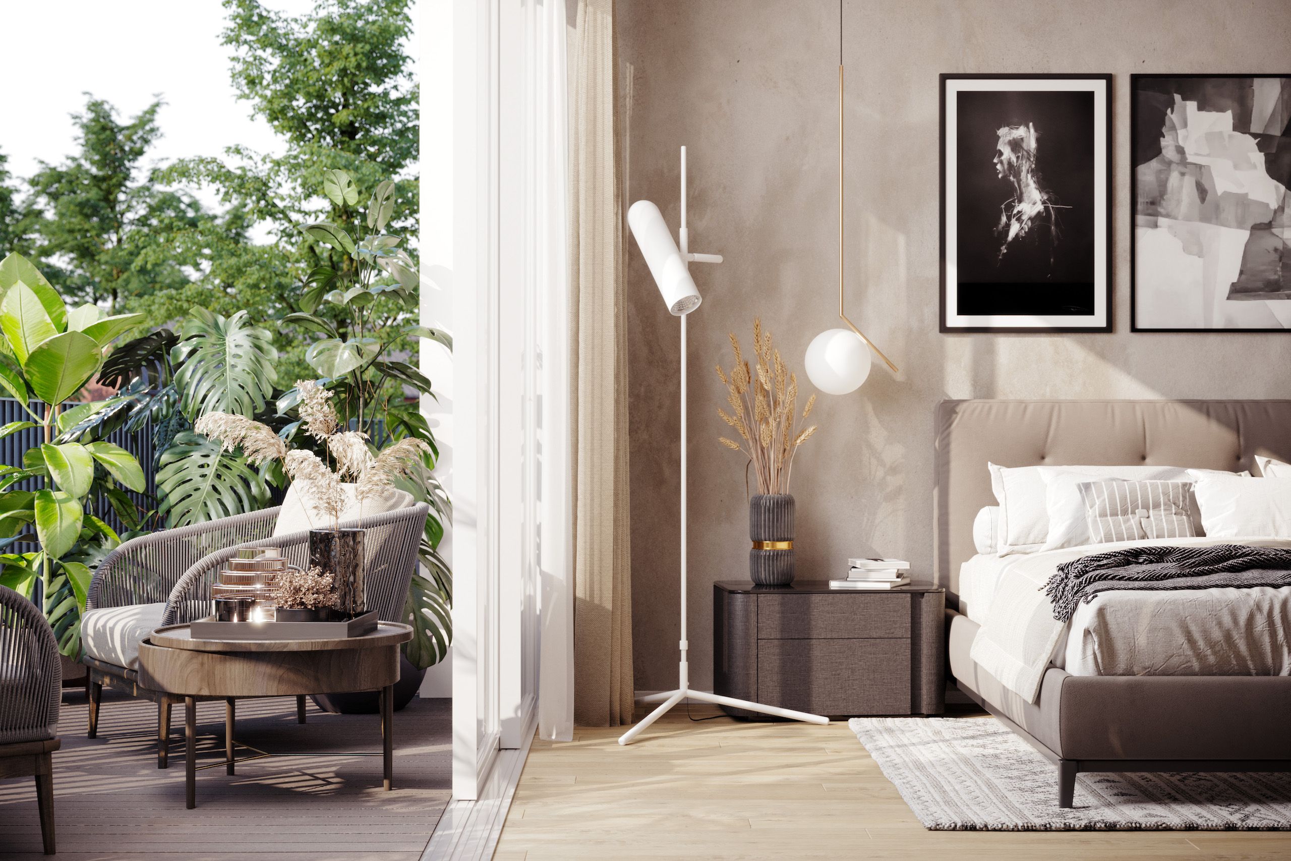 Großzügige Wohnung mit Balkon