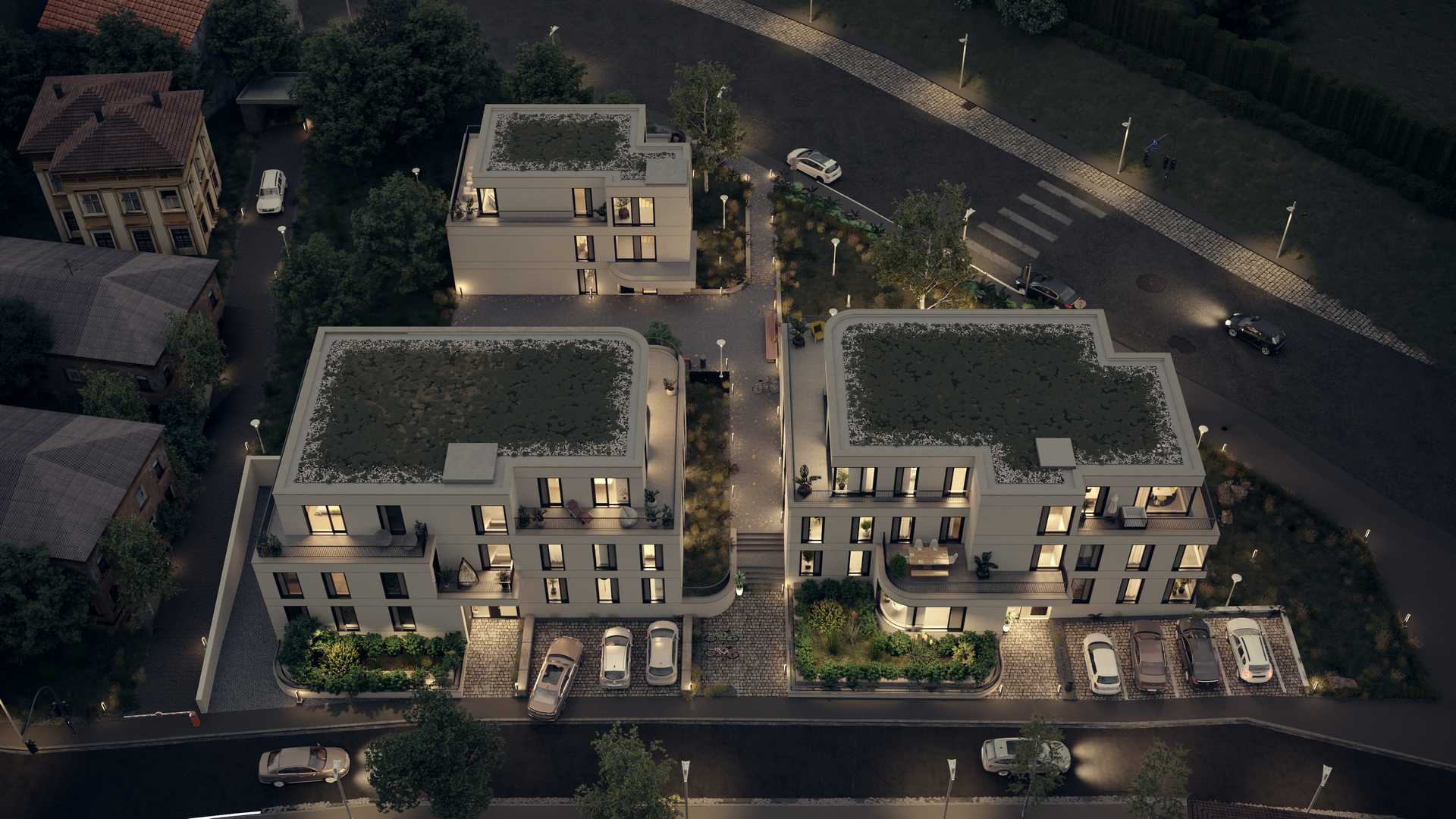 Quartier Hirtengarten Vogelperspektive